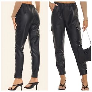Tagoo Faux Leather Pants for Women